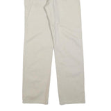 LEVI'S Mens Regular Beige Cotton Blend Trousers W33 L32 Zip Pockets