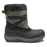 LANDS END Mens Warm Insulated Waterproof Winter Ankle Boots Green Black