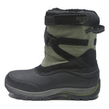 LANDS END Mens Warm Insulated Waterproof Winter Ankle Boots Green Black