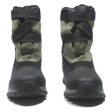 LANDS END Mens Warm Insulated Waterproof Winter Ankle Boots Green Black