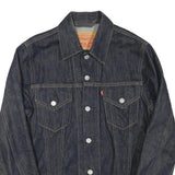 LEVI'S Womens Blue Denim Jacket S Cotton Blend Classic Button Closure