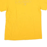 ADIDAS Mens Yellow All Gold Everything Graphic T-Shirt L Short Sleeve Crew Neck