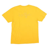 ADIDAS Mens Yellow All Gold Everything Graphic T-Shirt L Short Sleeve Crew Neck