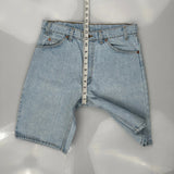 Levis Denim Shorts - 31W 10L Light Wash Denim
