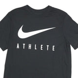 NIKE Mens Black Athlete Graphic T-Shirt M Short Sleeve Crew Neck Sportswear