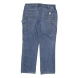 CARHARTT Mens Relaxed Fit Blue Denim Jeans W38 L32 Workwear Casual Durable