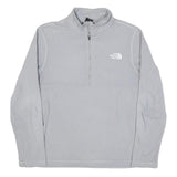 THE NORTH FACE Mens Light Grey Plain Pullover Crew Neck Basic Knit Jumper S