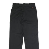 DICKIES Mens Black Polyester Blend Classic Straight Trousers W32 L32 Workwear