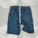 Dickies Denim Shorts - 30W 11L Blue Cotton