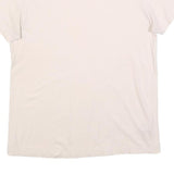 ADIDAS Womens Cream & White Classic T-Shirt S Short Sleeve Crew Neck Cotton