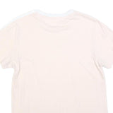 ADIDAS Womens Cream & White Classic T-Shirt S Short Sleeve Crew Neck Cotton