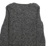 CHICOREE Womens Black and White Textured Classic Jacket XS Polyester Tweed