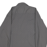 WRANGLER Mens Grey & Light Grey Shirt L Cotton Blend Long Sleeve Casual