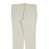 DICKIES Womens Cotton Blend Beige Slim Straight Trousers W30 L28 Stylish Comfort