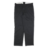 RED KAP Mens Cotton Blend Black Regular Fit Straight Leg Trousers W36 L34