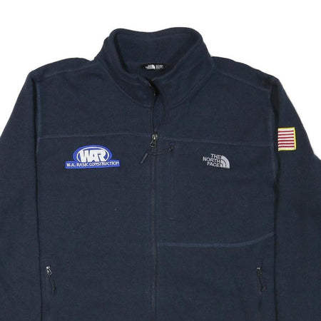 THE NORTH FACE Mens Navy Blue Casual Jacket 2XL Polyester Blend Zip Outerwear