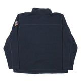 THE NORTH FACE Mens Navy Blue Casual Jacket 2XL Polyester Blend Zip Outerwear