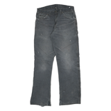 DICKIES Mens Regular Fit Straight Leg Denim Jeans Black W30 L30 Workwear