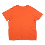 NIKE Mens Orange & Purple Graphic T-Shirt 2XL Short Sleeve Crew Neck Comfortable