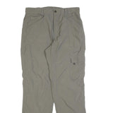 SALEWA Womens Regular Beige Polyester Blend Zip Trousers Cargo W32 L32 Outdoor