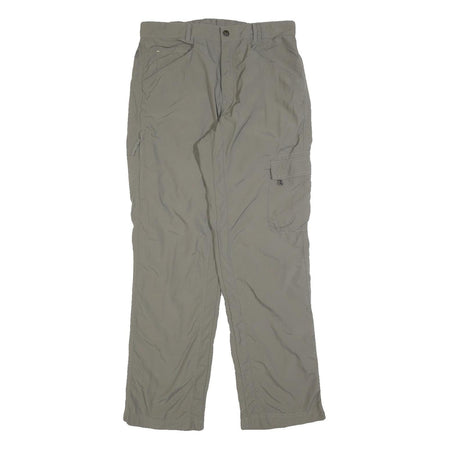 SALEWA Womens Regular Beige Polyester Blend Zip Trousers Cargo W32 L32 Outdoor