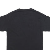 CHAMPION Mens Black Graphic T-Shirt M Short Sleeve Crew Neck Vintage Logo Patch