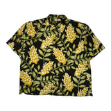 Tommy Bahama Floral Hawaiian Shirt - 2XL Black Silk