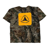 Yellow Triangle Logo Active Spirit T-Shirt - Large Camo Cotton