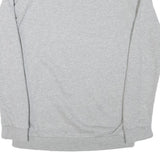 ADIDAS Mens Grey Cotton Blend Crew Neck Sweatshirt S Casual Lightweight Pullover
