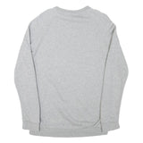 ADIDAS Mens Grey Cotton Blend Crew Neck Sweatshirt S Casual Lightweight Pullover