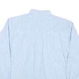 PRINCIPLES Womens Blue Shirt M Embroidered Floral Cotton Blend Button-Down
