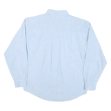 PRINCIPLES Womens Blue Shirt M Embroidered Floral Cotton Blend Button-Down