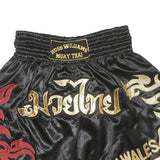 MUAY THAI Mens Shorts Black Gold Red Tribal 2XL W28 Muay Thai Boxing