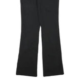 DICKIES Womens Cotton Blend Black Regular Fit Flared Trousers W27 L30 Workwear