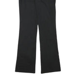 DICKIES Womens Cotton Blend Black Regular Fit Flared Trousers W27 L30 Workwear