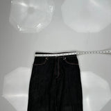 Evolution Wide Leg Jeans - 30W 28L Dark Wash Cotton