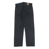 LEVI'S 501 Mens Jeans Black Regular Straight Denim W32 L29 Classic Button Fly