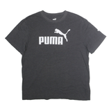 PUMA Mens Black & White Logo Graphic T-Shirt M Short Sleeve Crew Neck Casual