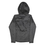 HELLY HANSEN Womens Black & Pink Hooded Jacket M Polyester Blend Fleece Outdoor