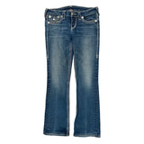 True Religion Boot Cut Jeans - 30W US 4 Blue Cotton