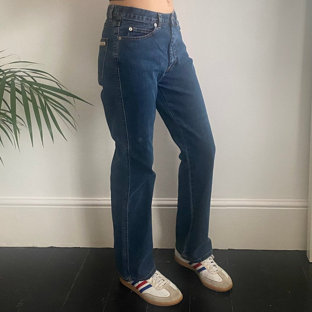 Calvin Klein Jeans - 28W UK 8 Blue Cotton