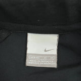 Nike Striped Track Jacket - Medium Black Polyester