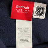 New York Rangers Reebok Graphic Hoodie - Large Navy Cotton Blend