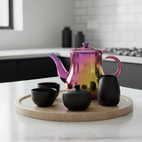 Anygleam Pink Rainbow Stainless Steel Teapot with Filter – Multi-Purpose Kettle for Coffee, Tea, Oil & Seasonings