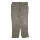 CARHARTT Mens Cotton Blend Beige Regular Straight Trousers W40 L34 Workwear Zip