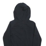 PUMA Womens Black Zip Hoodie M Cotton Blend Casual Lightweight Sweatshirt