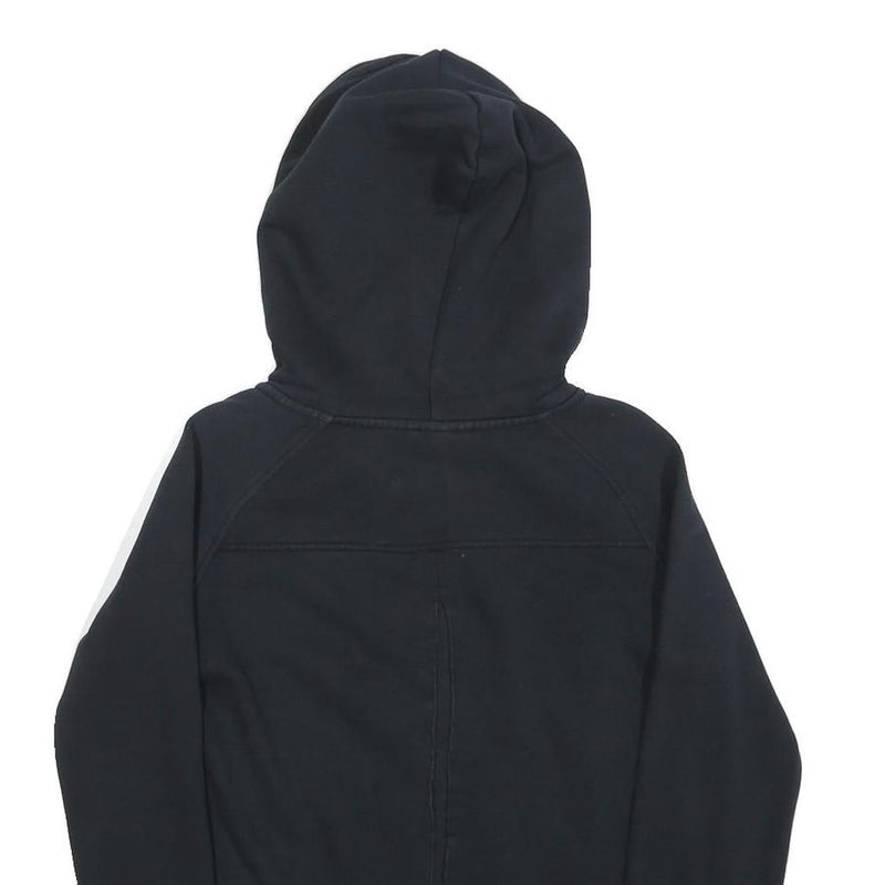 PUMA Womens Black Zip Hoodie M Cotton Blend Casual Lightweight Sweatshirt