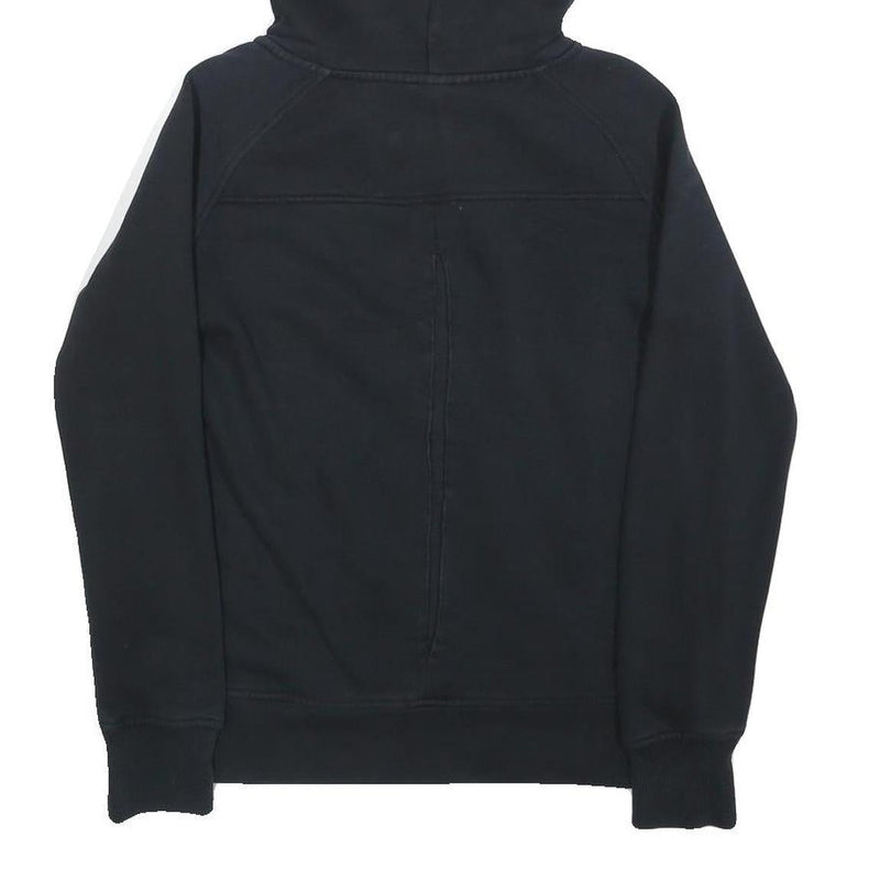 PUMA Womens Black Zip Hoodie M Cotton Blend Casual Lightweight Sweatshirt