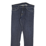 CARHARTT Womens Slim Blue Denim Jeans W32 L30 Classic Zip Closure