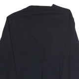 NAUTICA Mens Black Plain V-Neck Basic Knit Jumper XL Cotton Casual Wear